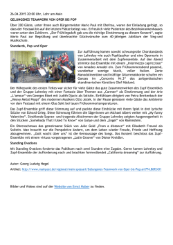 Jahreskonzert 2015 - Zupf Ensemble Lohr