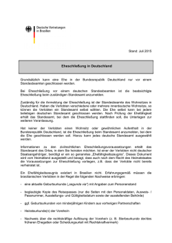 Eheschlie&szlig;ung in Deutschland