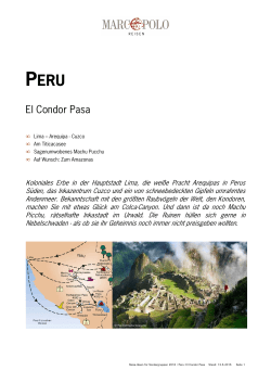 Peru - Studiosus