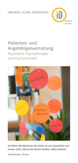 Patienten- und Angehörigenvertretung ZULIEBE