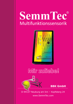 SemmTecR - SemmTec Multifunktionssensorik
