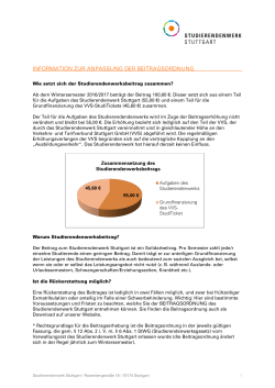 Infobrief zur Preiserh&ouml;hung VVS