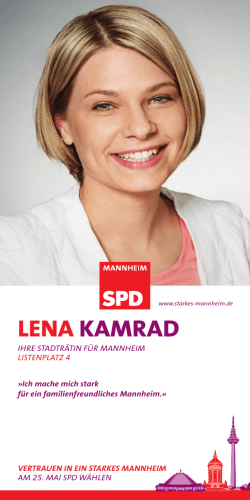 lena kamrad - SPD-Kreisverband Mannheim