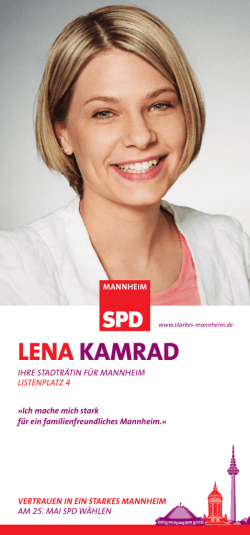 lena kamrad - SPD-Kreisverband Mannheim