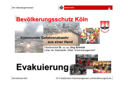 Impulsvortrag Evakuierung