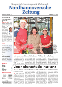 Nordhannoversche Zeitung vom 08.12.2010