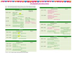 Stundenplan als PDF