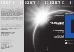 IZKT - SIS Stuttgart Institute of Sustainability
