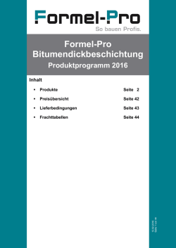 Formel-Pro Bitumendickbeschichtung