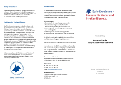 Weiterbildung "Berater/in für Early Excellence
