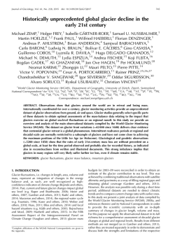 Historically unprecedented global glacier decline in the early 21st