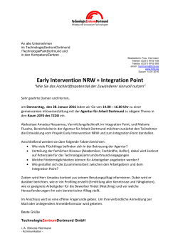 Early Intervention NRW + Integration Point