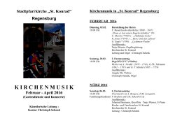 Programm - St. Konrad Regensburg