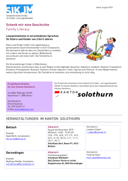Schenk mir eine Geschichte Family Literacy