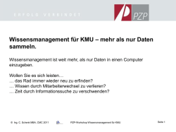 Wissensmanagement für KMU