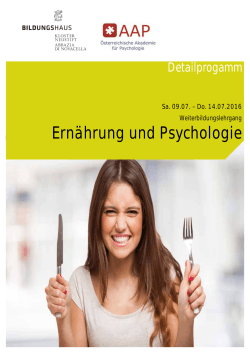 Ernährung und Psychologie