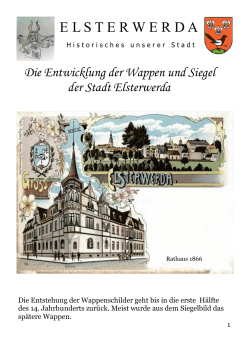 Die Entwicklung der Wappen und Siegel der Stadt Elsterwerda