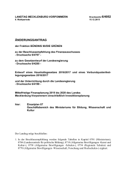 Drucksache 6/4952 - Landtag Mecklenburg Vorpommern