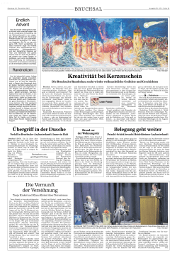 Die Vernunft der Vers&ouml;hnung: Nachbericht der BNN zur Kinkel