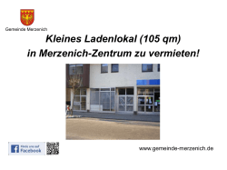 Kleines Ladenlokal (105 qm) in Merzenich