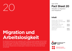 Migration und Arbeitslosigkeit - Österreichischer Integrationsfonds