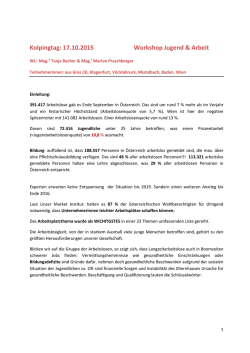 Ergebnisse Workshop - Kolping Österreich