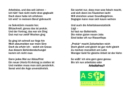 Gedicht Arbeitslos - aktive für ein soziales Hannover