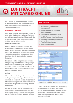 luftfracht mit cargo online