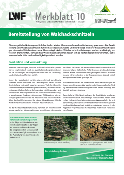 LWF Merkblatt 10 - Bayerische Landesanstalt für Wald und
