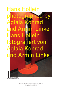 Hans Hollein photographed by Aglaia Konrad and Armin Linke