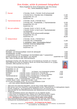 Ihre Kinder, sch&ouml;n & preiswert fotografiert