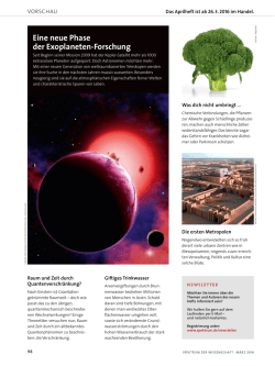 Eine neue Phase der Exoplaneten-Forschung