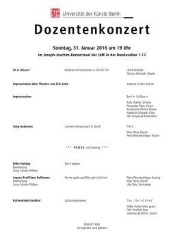 Dozentenkonzert 310116