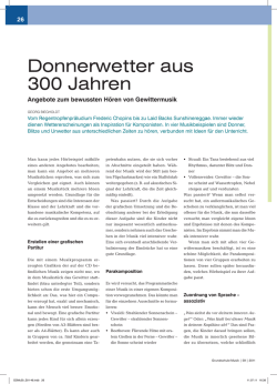 Donnerwetter aus 300 Jahren