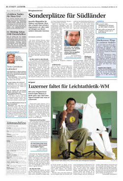 Neue Luzerner Zeitung – Luzerner faltet für
