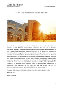 Iran &ndash; Die Poesie des alten Persiens
