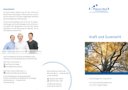 Die Informationen zur Psychologischen Begleitung - Martini