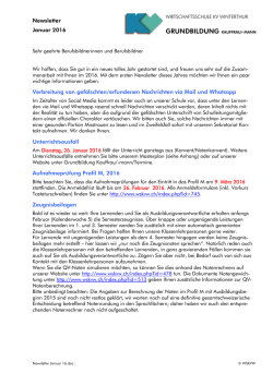 Januar 2016 - Wirtschaftsschule KV Winterthur