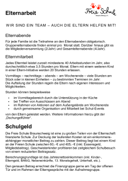 Infoblatt - Freie Schule Braunschweig eV