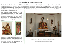 Die Kapelle St. Luzia Trier-Filsch