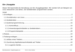 Ein-/Ausgabe