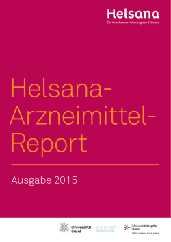 Helsana Arzneimittelreport