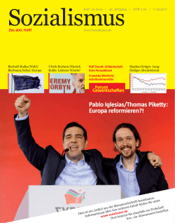 Pablo Iglesias/Thomas Piketty: Europa reformieren?!