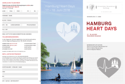 hamburg heart days - Deutsche Gesellschaft für Thorax
