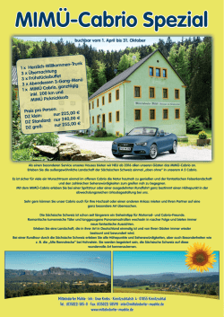 MIM&Uuml;-Cabrio Spezial - Mittelndorfer M&uuml;hle