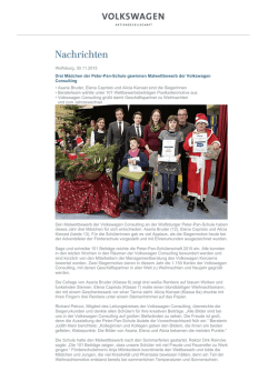Drei M&auml;dchen der Peter-Pan-Schule gewinnen