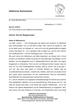 Helferkreis Sachsenkam - Montessori Dietramszell