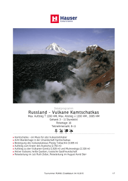 Russland - Vulkane Kamtschatkas