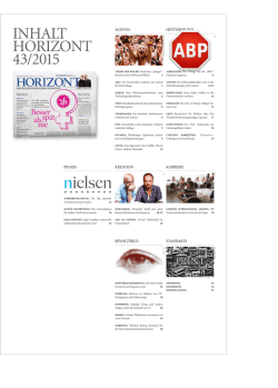 INHALT HORIZONT 43/2015