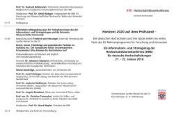 Horizont 2020 auf dem Pr&uuml;fstand &ndash; HRK Hochschulrektorenkonferenz